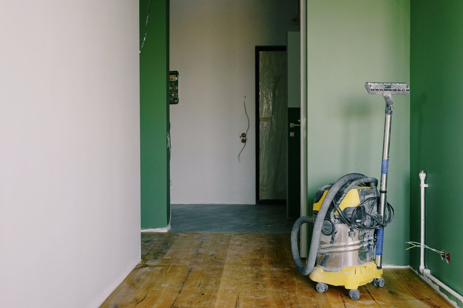 Room cleared of dust and debris after remodelling work