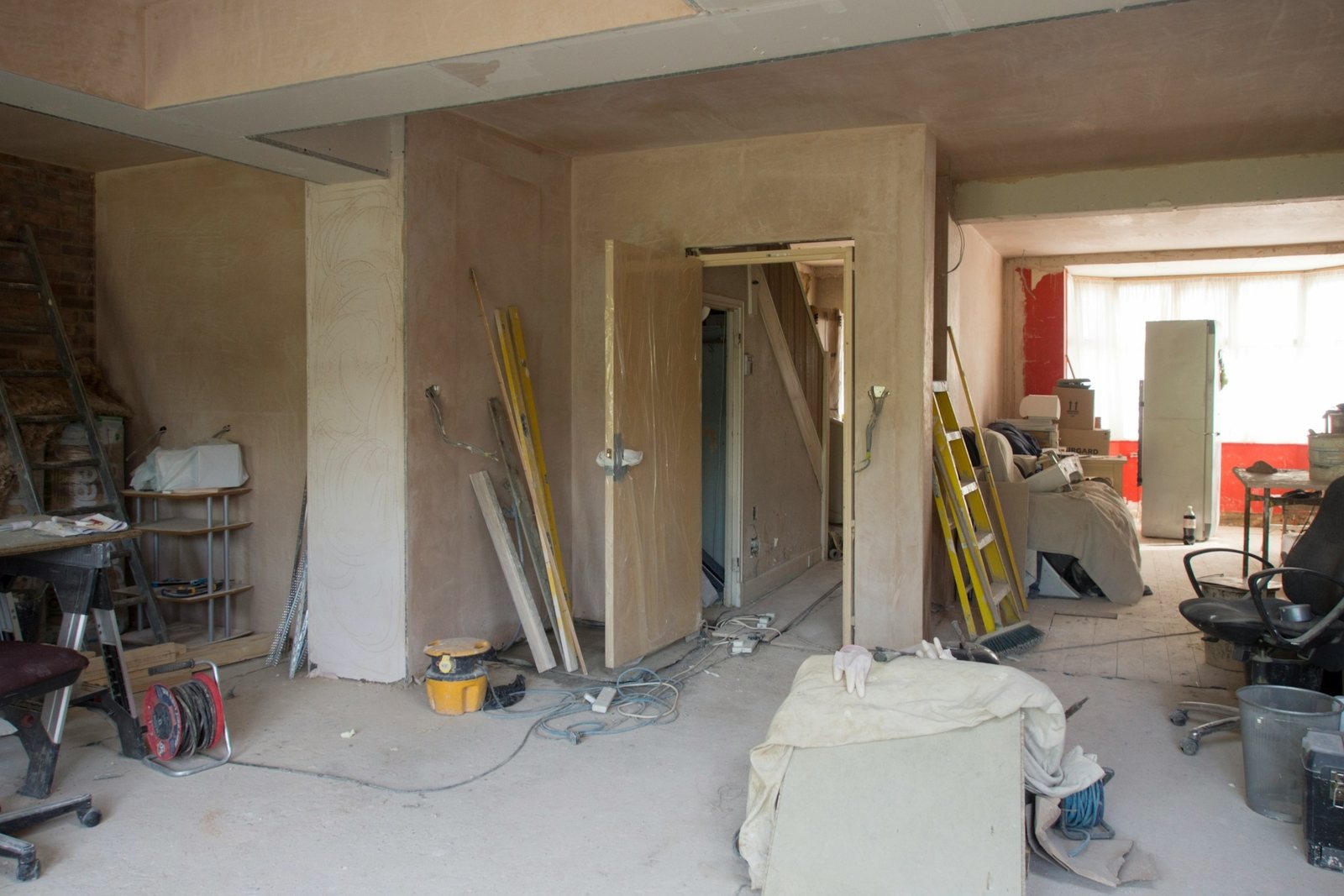 Room cleared of debris after building work